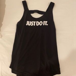 Black, Nike, JUST DO IT, tank